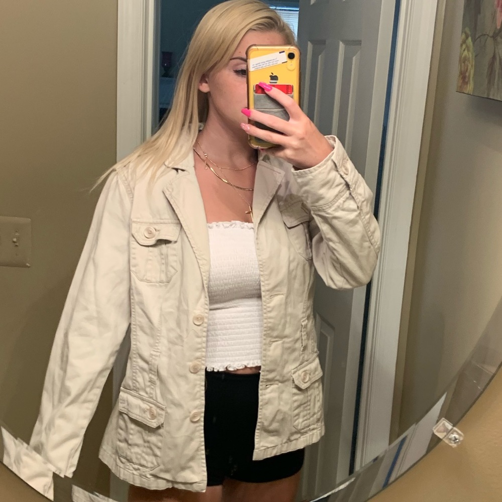 French Cuff Tan Jacket